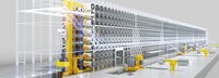 Fast cantilever warehouse for sensitive foils