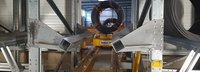 High speed production buffer for 3,000 tons of steel wire coils
